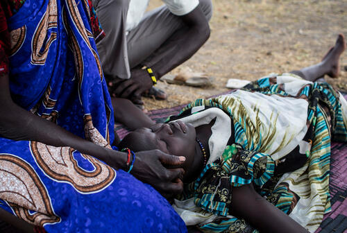 Outdoors support clinics, Thaker. Leer, South Sudan