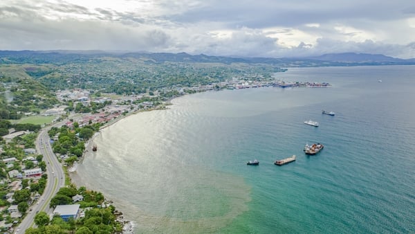 The 25-year-old man eventually landed on an island over 30km from Honiara