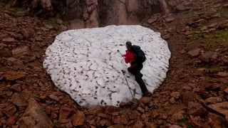 Scotland's 'Sphinx' snow patch is vanishing