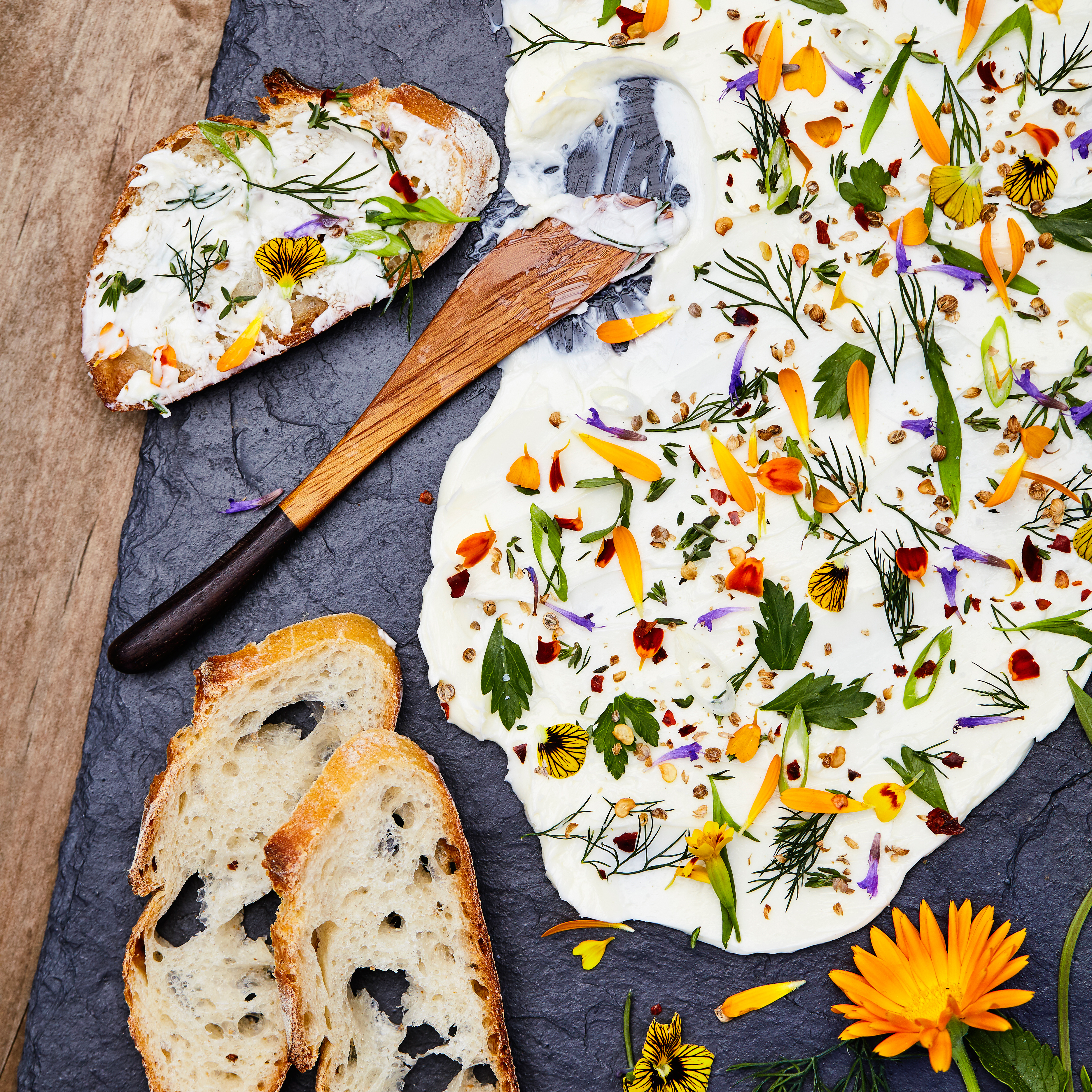 su-Flower and Herb Butter Image