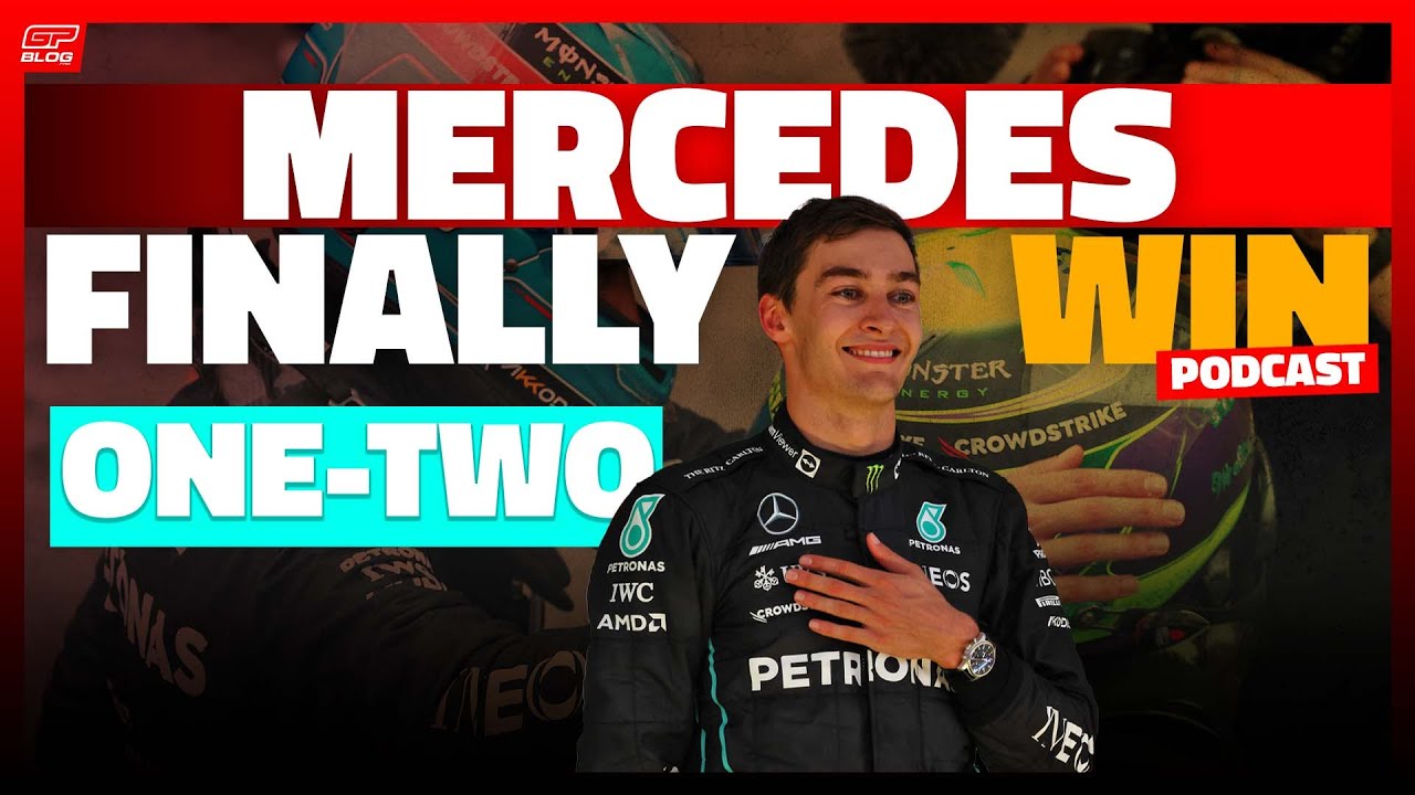 Thumbnail for article: GEORGE RUSSELL FINALLY WINS and Max Verstappen is a sore loser | F1 Podcast