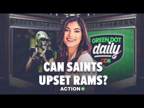 Can Derek Carr & New Orleans Saints UPSET LA Rams? NFL Predictions, Picks & Props | Green Dot Daily article feature image