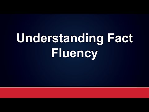 Understanding Fact Fluency