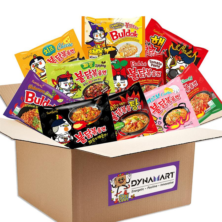 Samyang Buldak Chicken Ramen10 Flavor Combo Variety Box