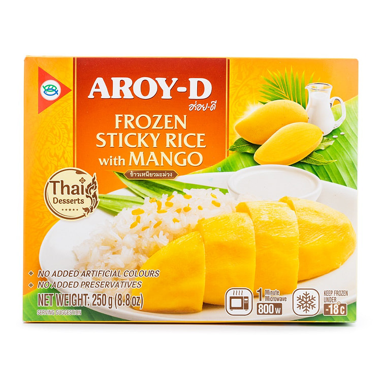 Aroy-D Sticky Rice with Mango, Frozen