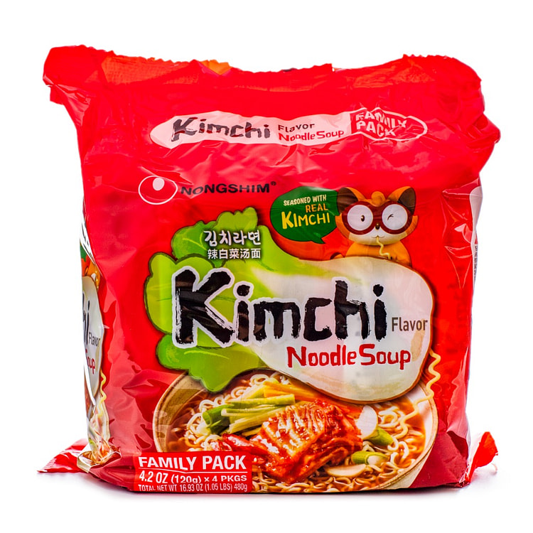 Nongshim Kimchi Ramen Noodle Soup 120g*4