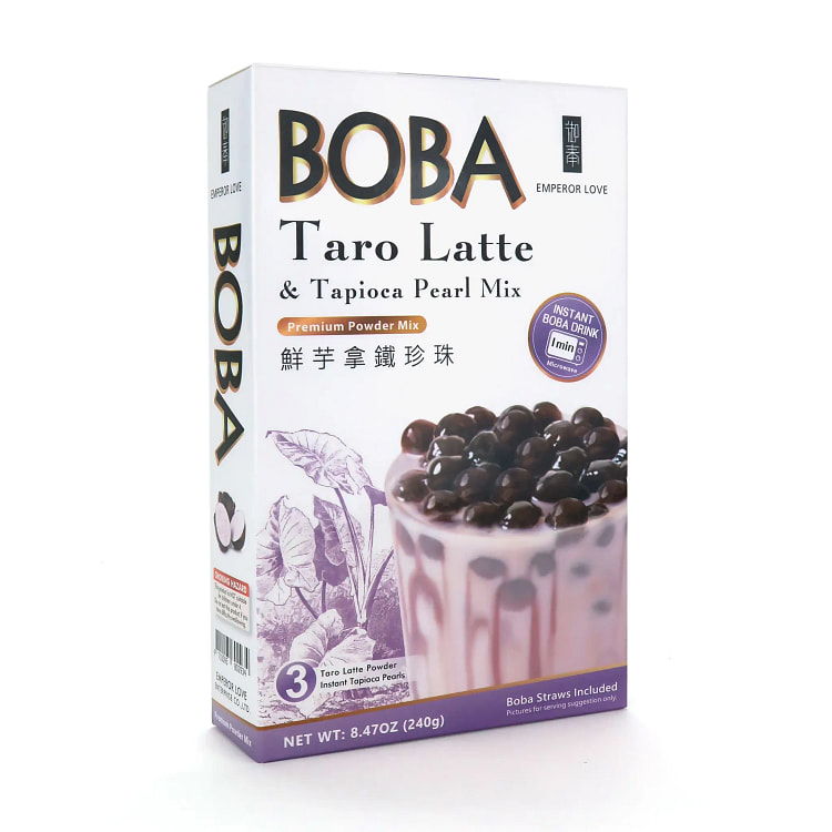 Emperor Love Taro Latte (3pk Taro Latte + 3pk Boba)