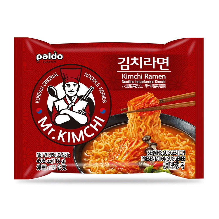 Paldo Fun & Yum Kimchi Ramen Instant Noodles with Soup 1 count