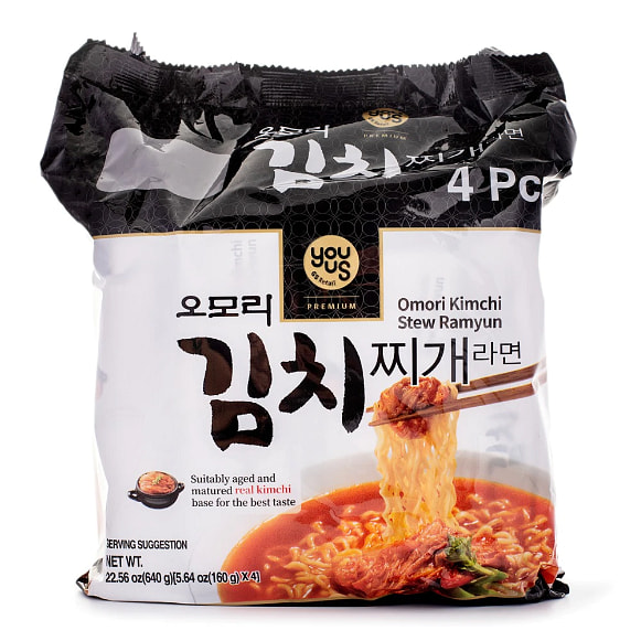 GS25 OMORI Kimchi Stew Ramen pack of 4