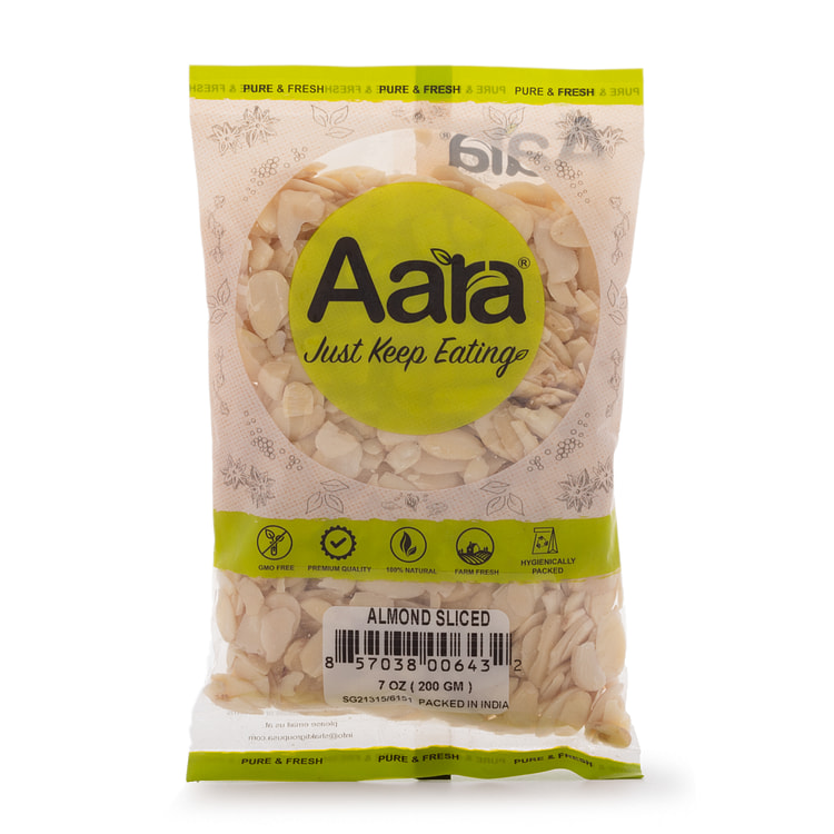 Aara Almond ( Badam) Sliced 200 g