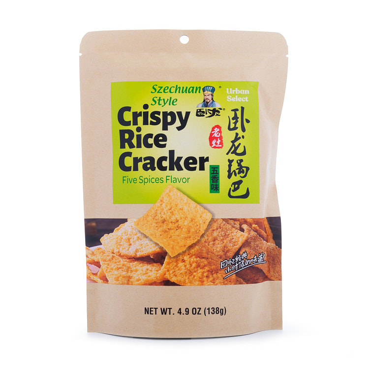 Wolong Rice Crust Snack, Five Spices Flavor