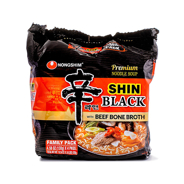 Nongshim Shin Black Ramen Noodle Soup 130g*4