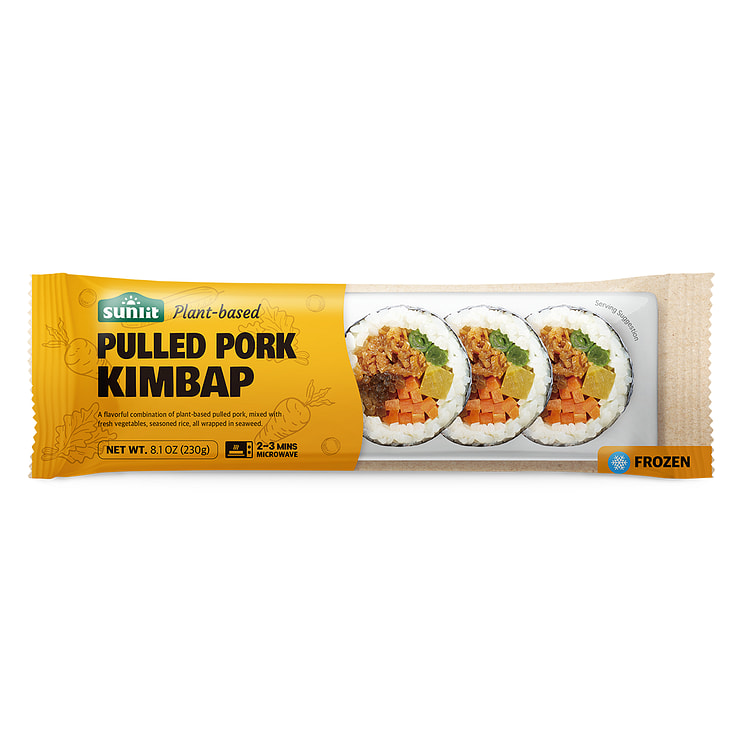 SUNLIT Plant Based Pulled Pork Kimbap 8.1 oz