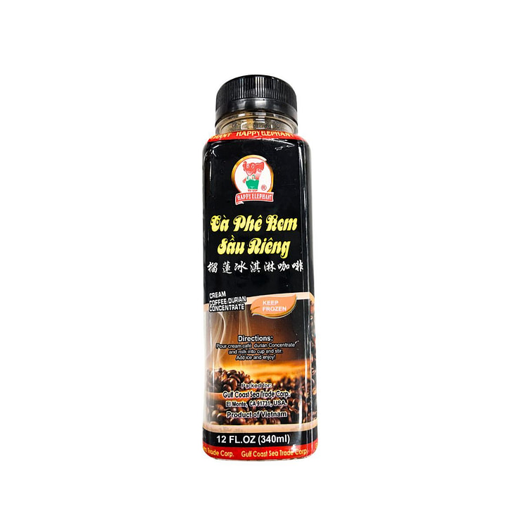 Happy Elephant Cream Coffee Durian Concentrate, Frozen 12 oz