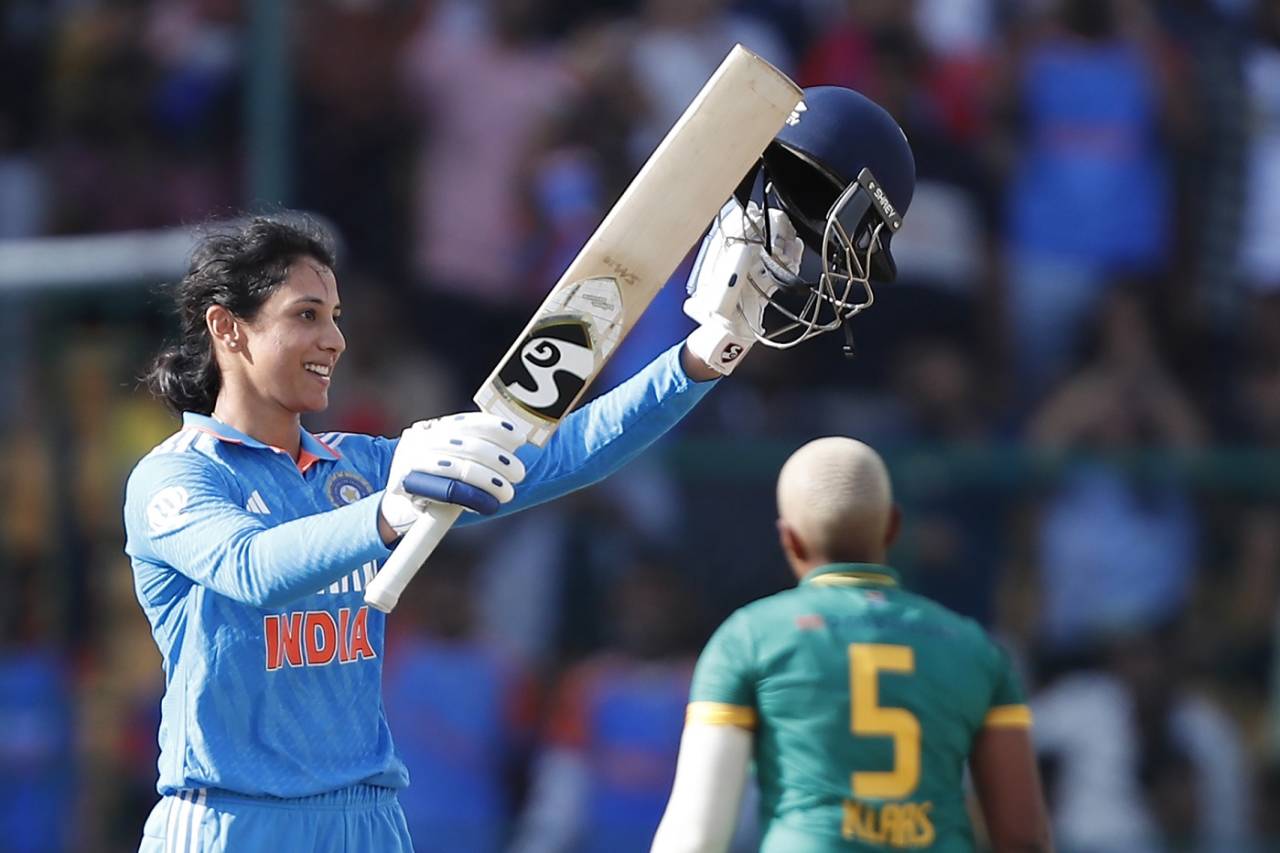 Smriti Mandhana braved an injury to score her sixth ODI century, India vs South Africa, 1st women's ODI, Bengaluru, June 16, 2024