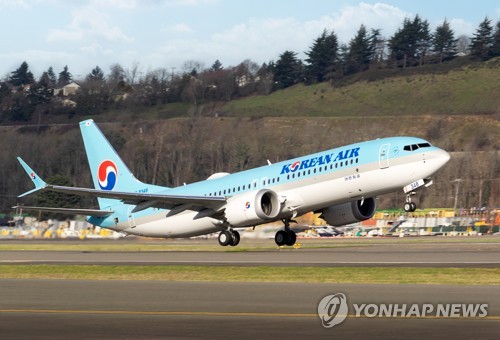 This undated file photo, provided by Korean Air, shows one of its aircraft. (PHOTO NOT FOR SALE) (Yonhap)