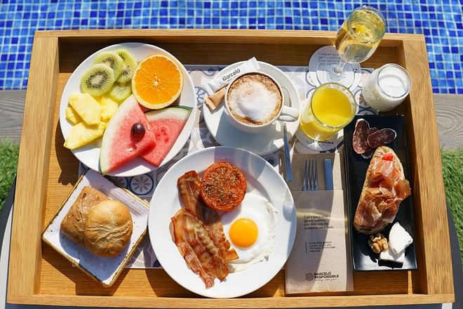 Breakfast on the terrace at Occidental Diagonal 414