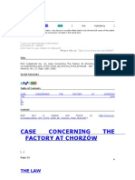 Chorzow Factory Case Digest