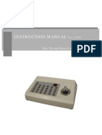 Instruction Manual: Pan, Tilt and Zoom Controller / KCT-100