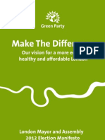 London Green Party Manifesto 2012