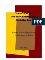 Users Manual For The Charities and Societies Law