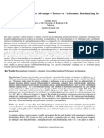 Benchmarking For Competitive Advantage - Process vs. Performance Benchmarking For Financial Results