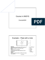 Course in ANSYS: Example0240