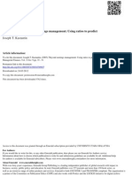 Managerial Finance: Emerald Article: Beyond Earnings Management: Using Ratios To Predict Enron's Collapse