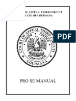 Pro-Se Manual - Louisiana Third Circuit Court of Appeal