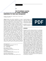 Effect of An Acute Period of Resistance Exercise On Excess Post-Exercise Oxygen Consumption