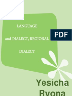 Chapter 2 - Language, Dialect, Regional Dialect