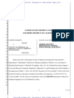 Tackett Motion Summary Judgment