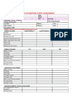 Crane Lifting Plan Method Statement and Risk Assessment