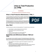 An Introduction To Total Productive Maintenance (TPM)