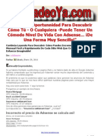 Mi Formula para Ganar Dinero Con Adsense PDF