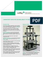 Laboratory Tests For The Drillability of Rock: Goodrich Test: Sievers J-Value