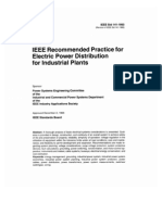 Recommended Practice For Electric Power Distribution For Industrial Plants
