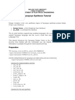 Synopsys Design Vision Tutorial