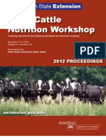 2012 Penstate Nutrition Workshop Proceedings