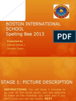 SPELLING BEE Presentation