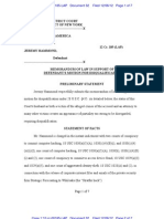 U.S. vs. Jeremy Hammond, Memo in Support of Motion For Disqualification