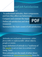 Attitudes and Job Satisfaction