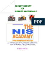 PROJECT REPORT On Two Wheeler Automobile