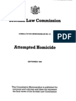 Attempted Homicide Memorandum