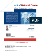 Measurement of National Power: Definitions, Functions, Measurement