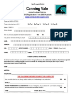 Auskick 2013 Rego Template