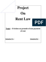 Eviction of Tenant On Non Payment of Rent