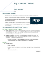 Property Review Outline