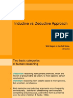 Deduction vs. Induction