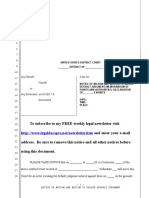 Sample Motion To Vacate Default Judgment Under Rule 60 (B)